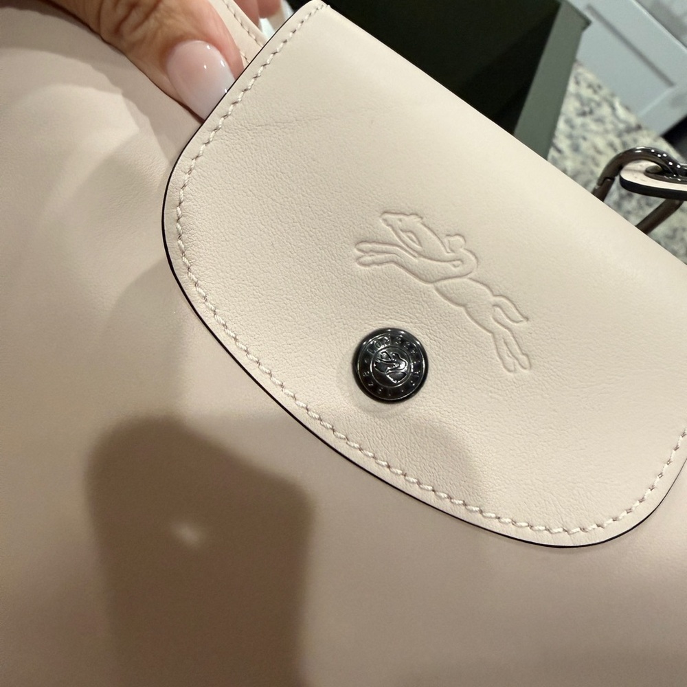 Longchamp Medium Shoulder Hobo Bag in Nude - Picture 6 of 8